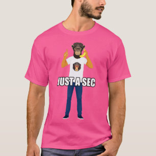 Camiseta Sólo un segundo mono hipster para hombres y mujere