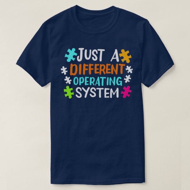 Camiseta Solo un sistema operativo diferente Conciencia sob (Diseño del anverso)