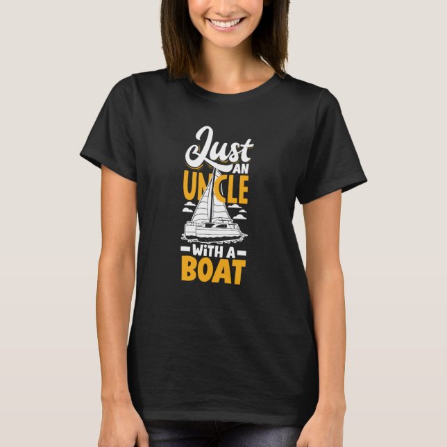 Camiseta Solo un tío con un barco para un marinero marino M (Anverso)