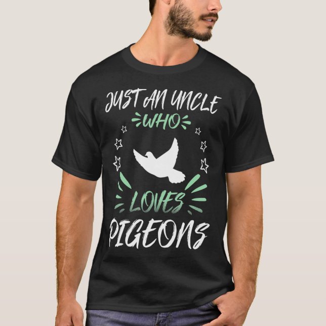 Camiseta Solo un tío que ama a las palomas (Anverso)