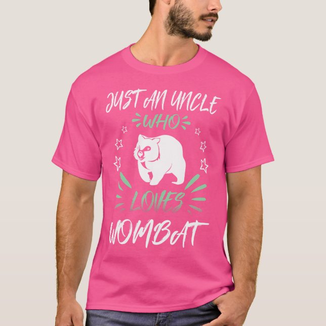Camiseta Solo un tío que ama a Wombat (Anverso)