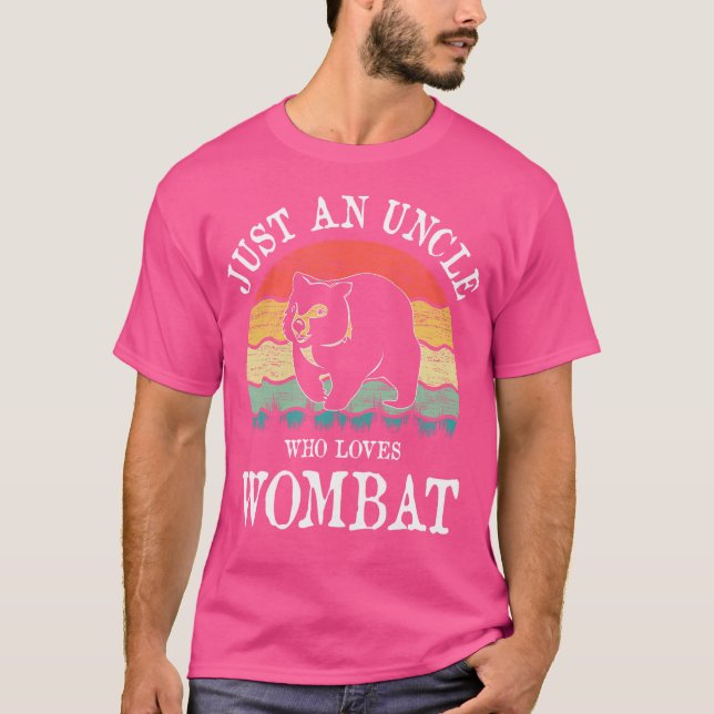 Camiseta Solo un tío que ama a Wombat (Anverso)