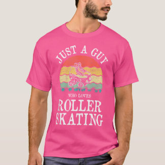 Camiseta Solo Un Tipo Que Ama El Patinaje Sobre Ruedas