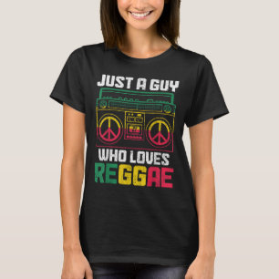Camiseta Solo un tipo que ama la música reggae Jamaica Vint