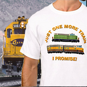 Camiseta ¡Sólo Un Tren Más, Lo Prometo! Locomotoras Diesel