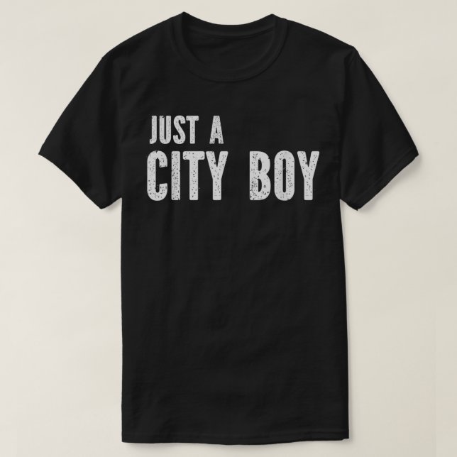 Camiseta Sólo un viaje de un chico de la ciudad (Diseño del anverso)
