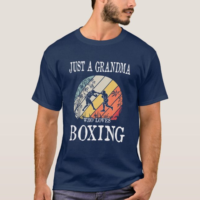 Camiseta Solo una abuela que ama el boxeo (Anverso)
