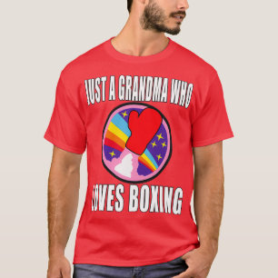 Camiseta Sólo una abuela que ama el boxeo en artes marciale