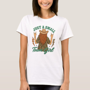 Camiseta Solo Una Chica de Pequeña Ciudad Rock Retro Occide