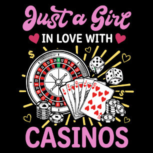 Camiseta Solo una chica enamorada de los casinos – Divertid