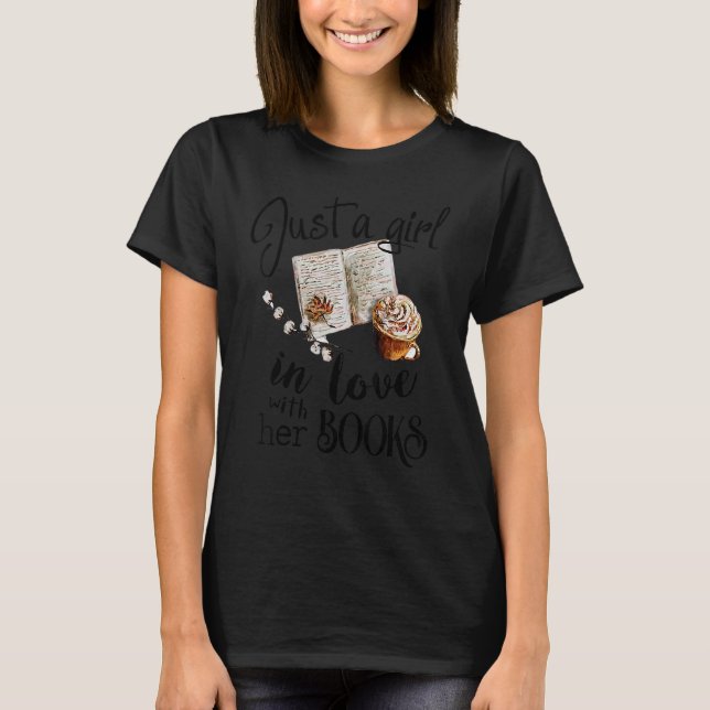 Camiseta Sólo una Chica enamorada de su librería Librari (Anverso)