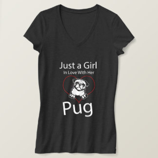 Camiseta Sólo Una Chica Enamorada De Su Pug