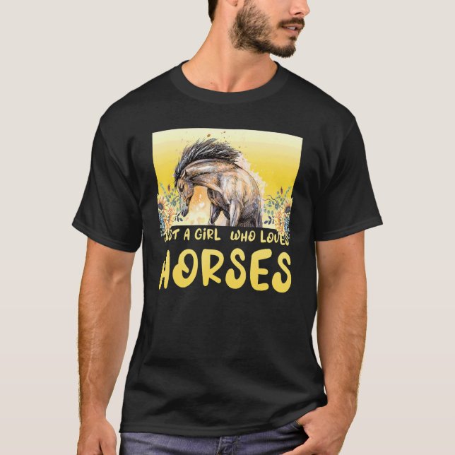 Camiseta Sólo una Chica que ama a la agricultora de cumplea (Anverso)