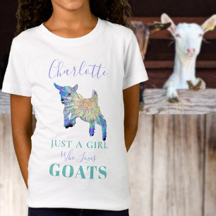 Camiseta Solo una chica que ama a las cabras Personalizado