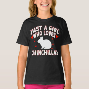 Camiseta Sólo Una Chica Que Ama A Las Chinchillas