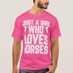 Camiseta Sólo una Chica que ama a las mujeres Chicas de cab