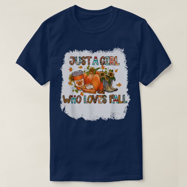Camiseta Sólo Una Chica Que Ama A Las Mujeres De Calabaza C (Diseño del anverso)