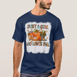 Camiseta Sólo Una Chica Que Ama A Las Mujeres De Calabaza C