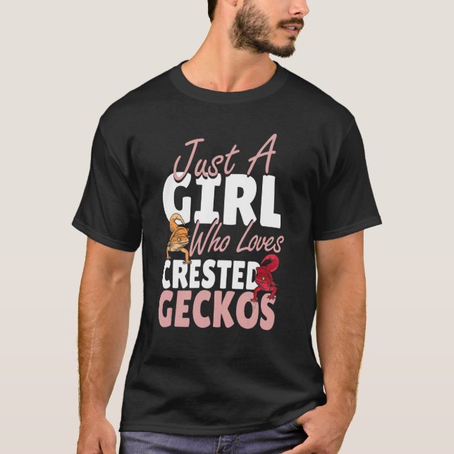 Camiseta Sólo Una Chica Que Ama A Las Mujeres De Geckos Liz (Anverso)