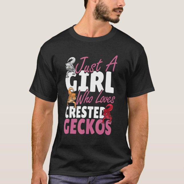 Camiseta Sólo Una Chica Que Ama A Las Mujeres De Geckos Liz (Anverso)