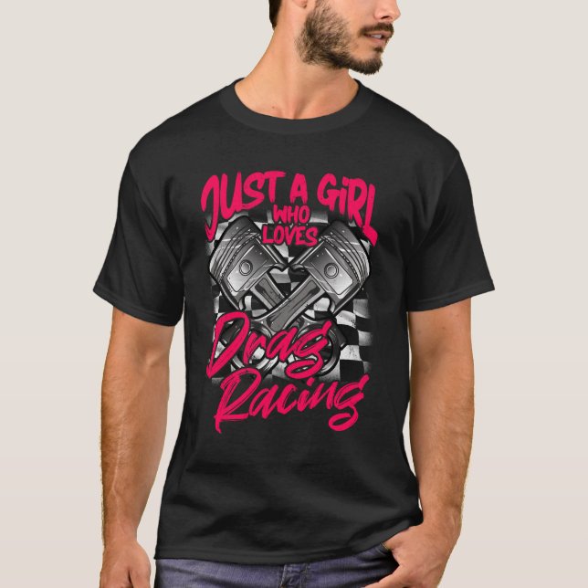 Camiseta Sólo una Chica que ama a las mujeres de la Carrera (Anverso)