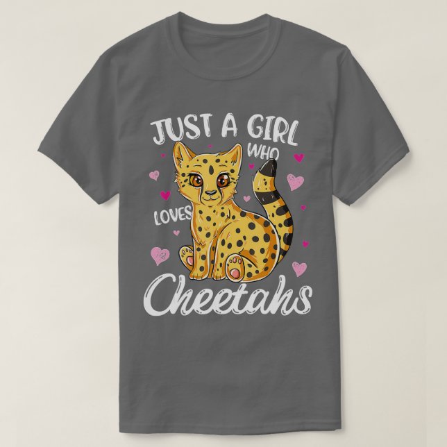 Camiseta Sólo una Chica que ama a las mujeres gueparitas Ch (Diseño del anverso)