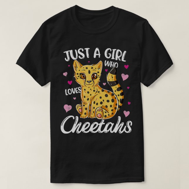 Camiseta Sólo una Chica que ama a las mujeres gueparitas Ch (Diseño del anverso)