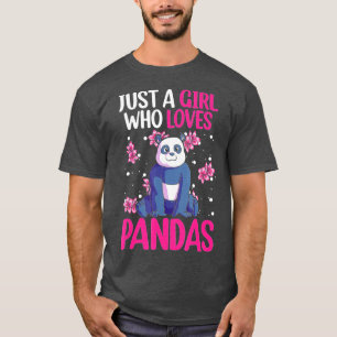Camiseta Sólo una Chica que ama a las mujeres pandas que pa