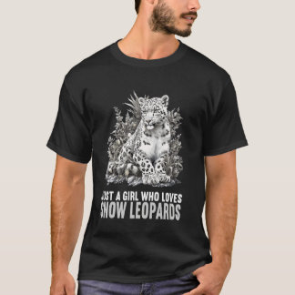 Camiseta Sólo una chica que ama a los amantes de los leopar