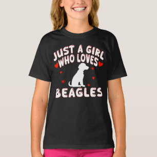 Camiseta Sólo Una Chica Que Ama A Los Beagles