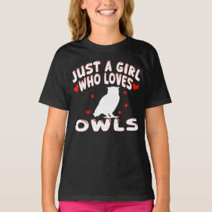 Camiseta Sólo una chica que ama a los búhos