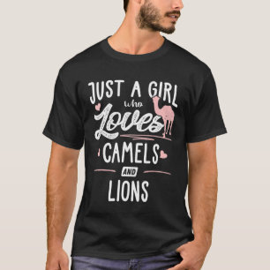 Camiseta Sólo Una Chica Que Ama A Los Camellos Y A Las Muje