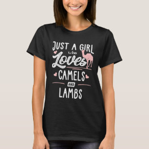 Camiseta Sólo Una Chica Que Ama A Los Camellos Y A Las Muje