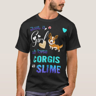 Camiseta Sólo Una Chica Que Ama A Los Corgis Y La Baba T