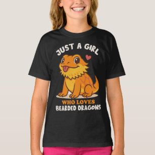 Camiseta Solo una chica que ama a los dragones barbudos