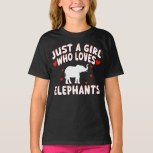 Camiseta Sólo Una Chica Que Ama A Los Elefantes