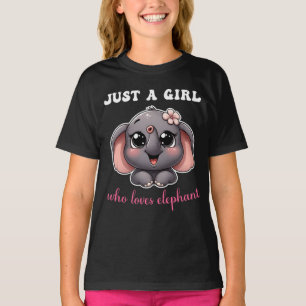 Camiseta Sólo una chica que ama a los elefantes Elefante li