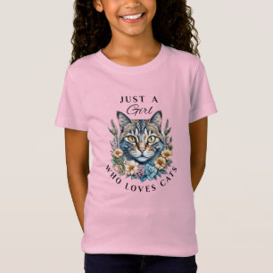 Camiseta Sólo una chica que ama a los gatos  