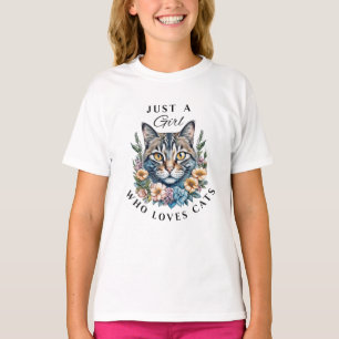 Camiseta Sólo una chica que ama a los gatos