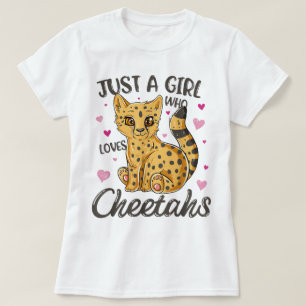 Camiseta Solo una chica que ama a los guepardos