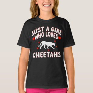 Camiseta Sólo Una Chica Que Ama A Los Guepardos