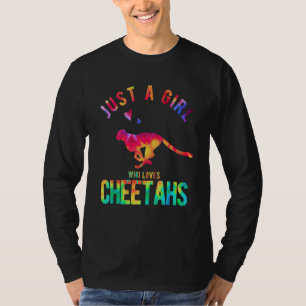Camiseta Sólo una chica que ama a los guepardos Guepardo Gu