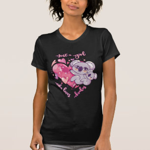 Camiseta Sólo Una Chica Que Ama A Los Koalas