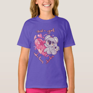 Camiseta Sólo Una Chica Que Ama A Los Koalas