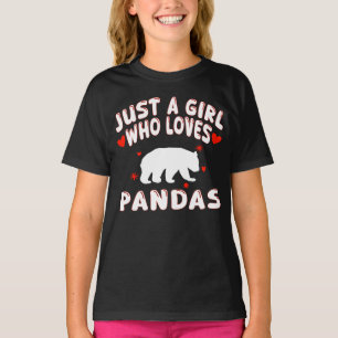 Camiseta Sólo Una Chica Que Ama A Los Pandas