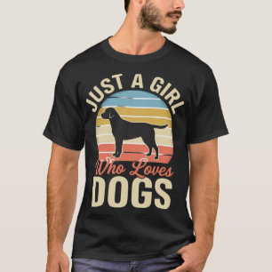 Camiseta Solo una chica que ama a los perros amante de los