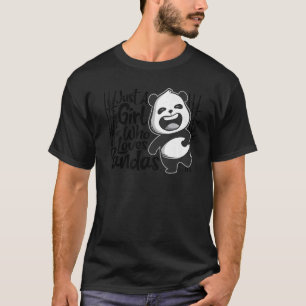 Camiseta Solo una Chica que ama a Pandas Animal Por Las Muj