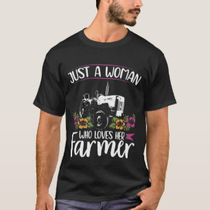 Camiseta Sólo una Chica que ama a su agricultor I Granja