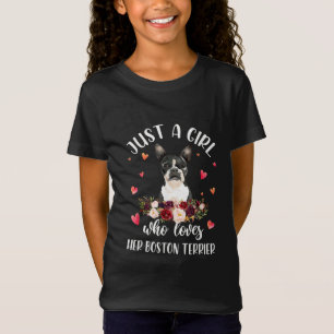 Camiseta Solo una Chica que ama a su amante de los perros d