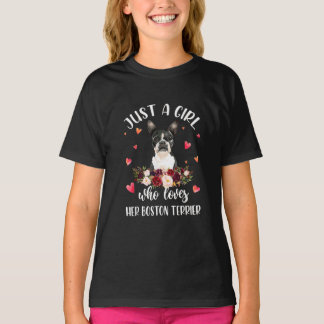 Camiseta Solo una Chica que ama a su amante de los perros d